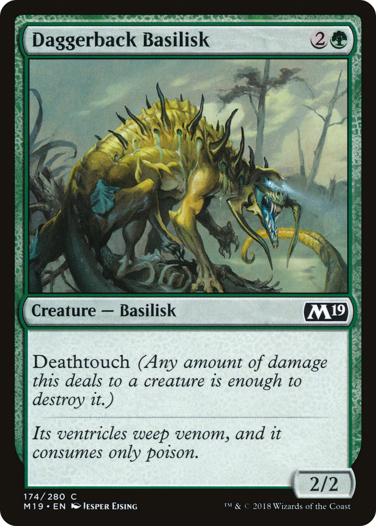 Daggerback Basilisk (M19) 174 - WZRD TCG