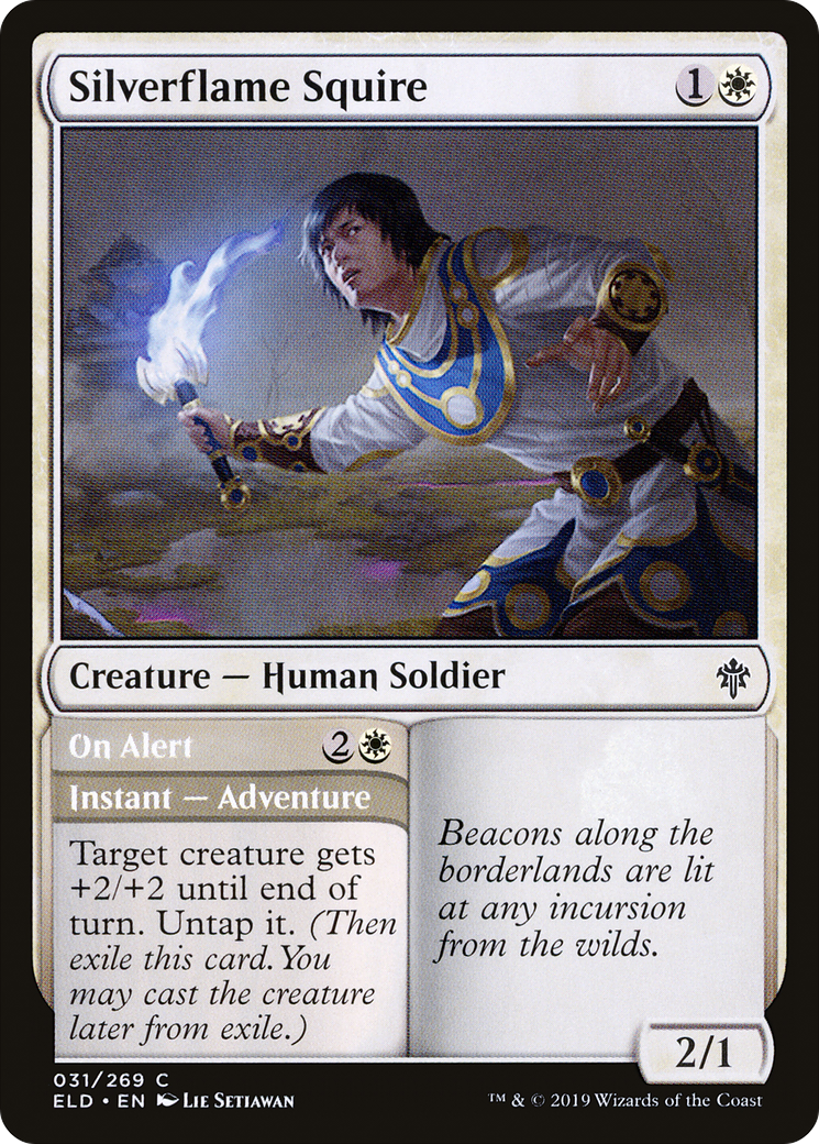 Silverflame Squire // On Alert (ELD) 31