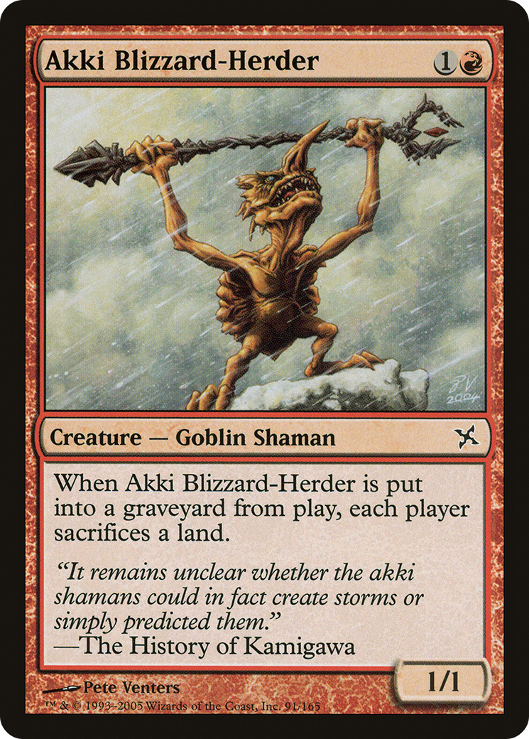 Akki Blizzard-Herder (BOK) 91 - WZRD TCG