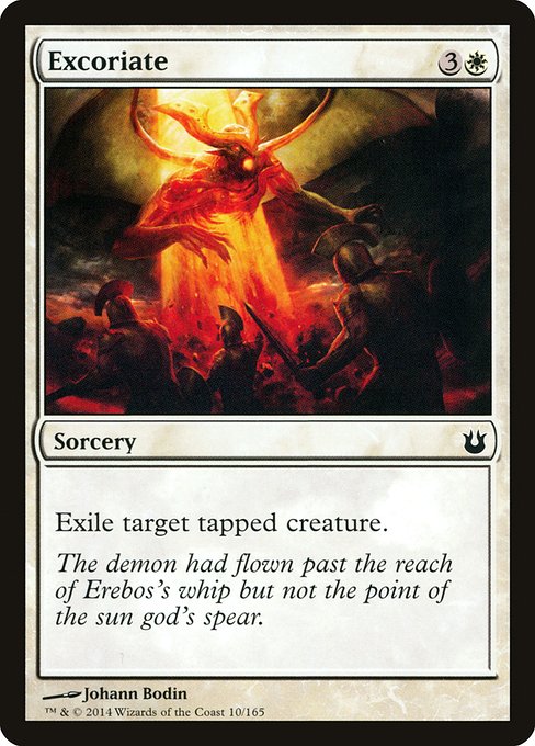 Excoriate front