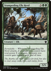 Stampeding Elk Herd front