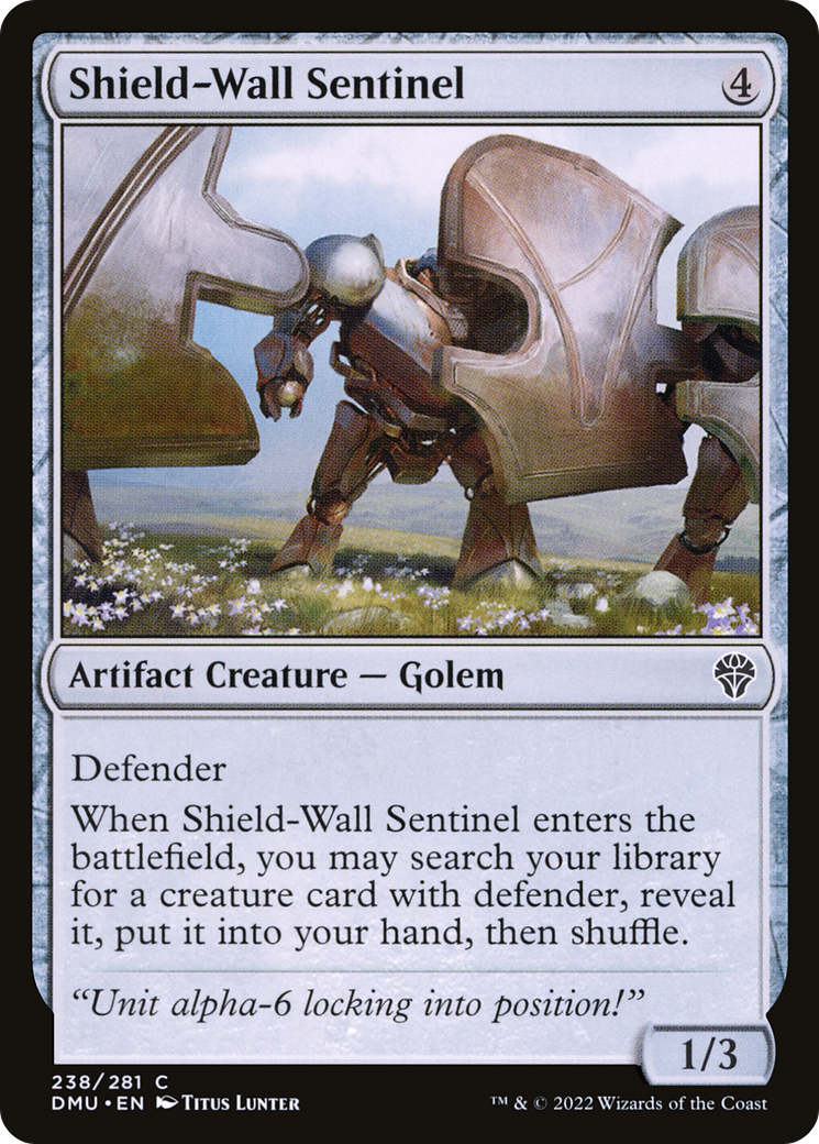 Shield-Wall Sentinel (DMU) 238 - WZRD TCG