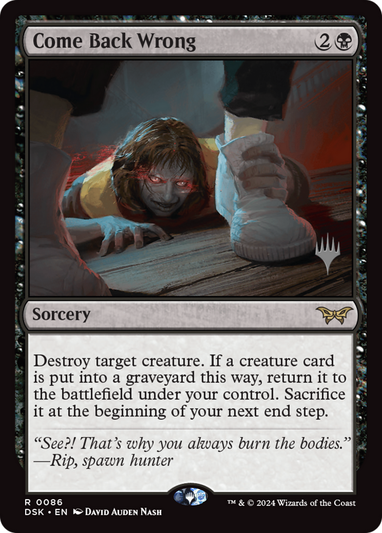 Come Back Wrong (PDSK) 86p - WZRD TCG