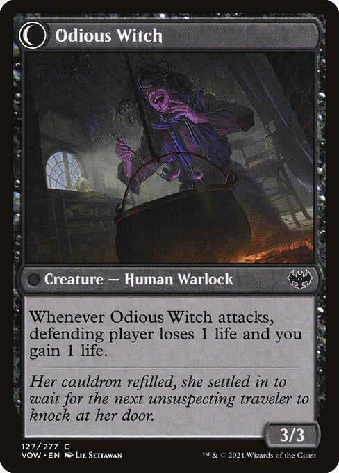 Ragged Recluse // Odious Witch (Back)