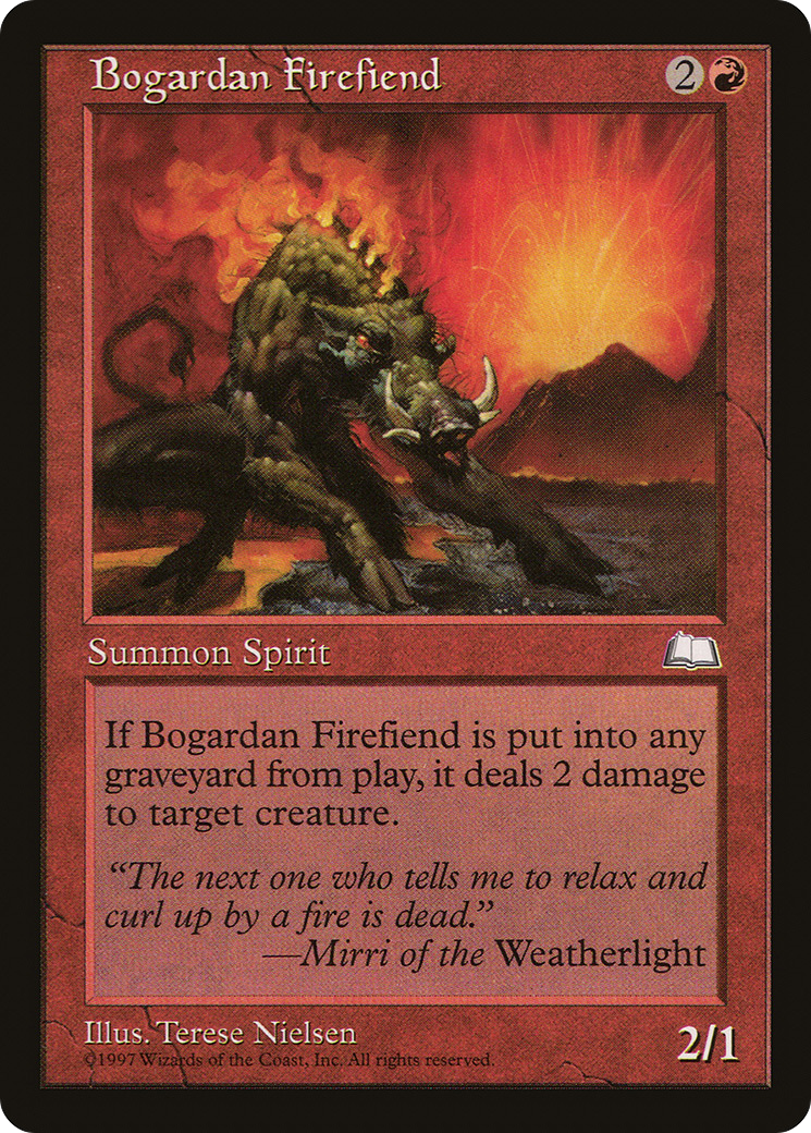 Bogardan Firefiend (WTH) 91 - WZRD TCG