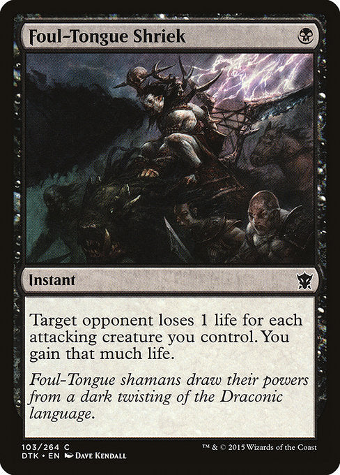 Foul-Tongue Shriek front