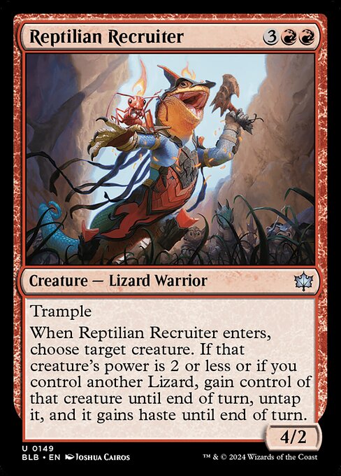 Reptilian Recruiter front