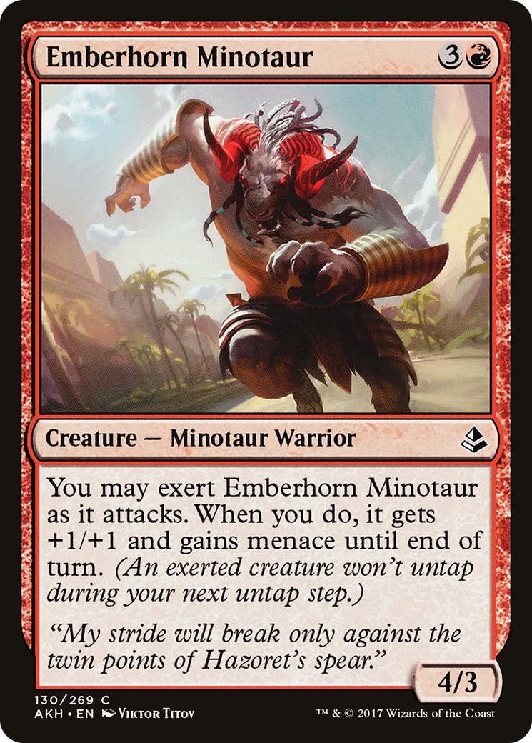 Emberhorn Minotaur (AKH) 130 - WZRD TCG