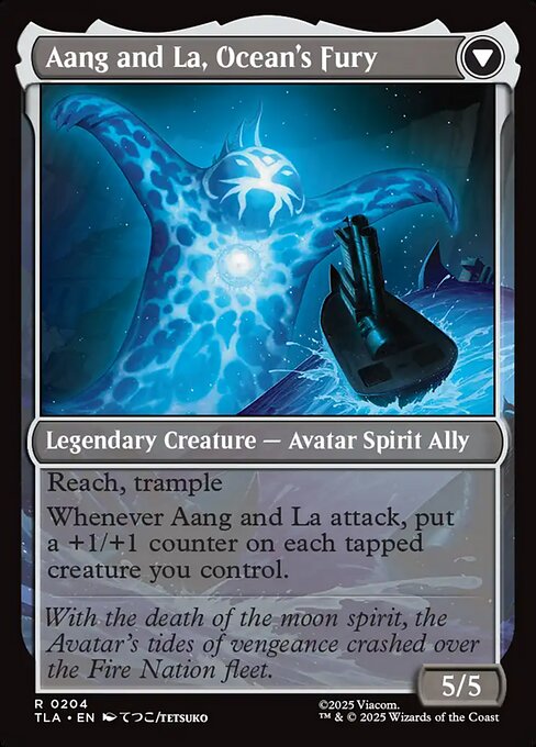 Aang, Swift Savior // Aang and La, Ocean's Fury (Back)