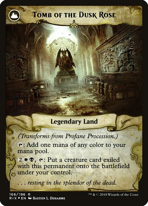 Profane Procession // Tomb of the Dusk Rose (Back)