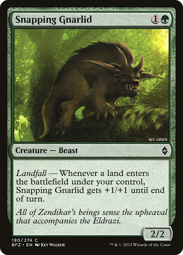 Snapping Gnarlid (BFZ) 190