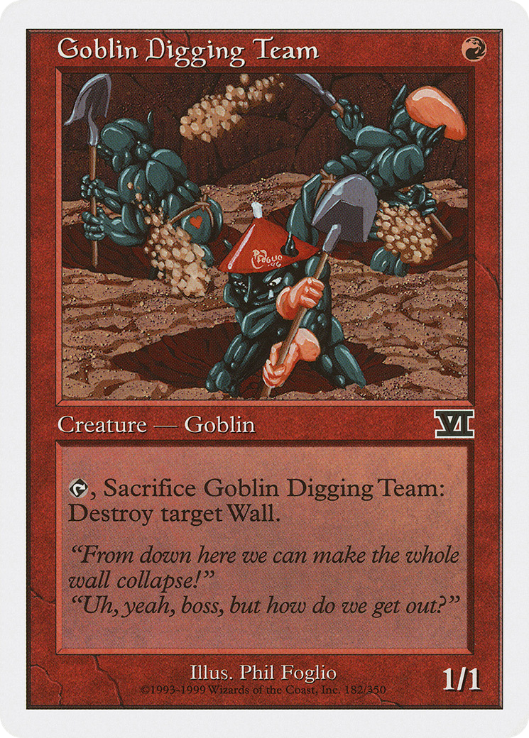 Goblin Digging Team (6ED) 182 - WZRD TCG