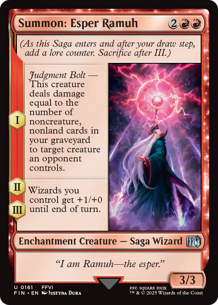 Summon: Esper Ramuh (FIN) 161 - WZRD TCG