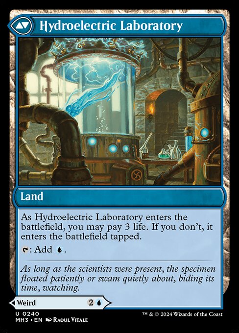 Hydroelectric Specimen // Hydroelectric Laboratory (Back)