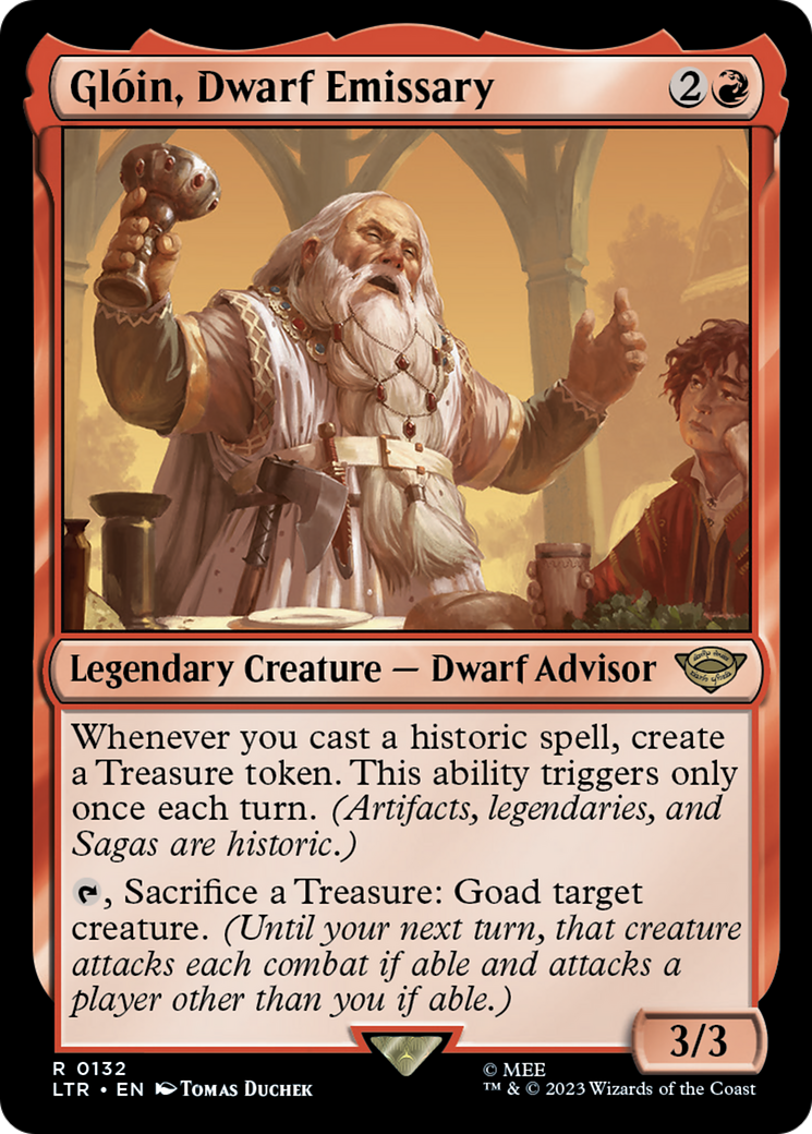 Glóin, Dwarf Emissary (LTR) 132 - WZRD TCG