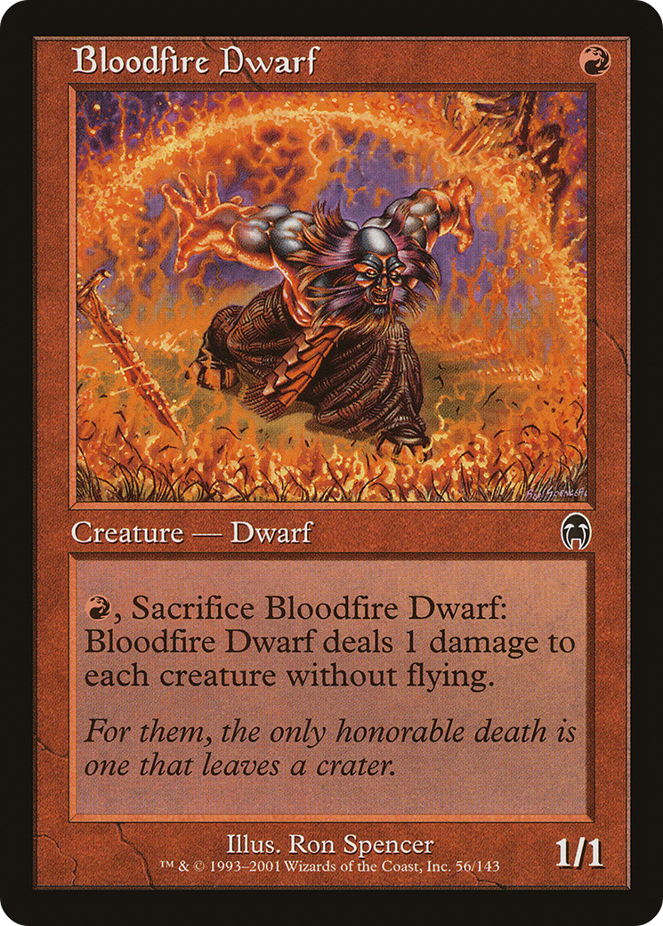 Bloodfire Dwarf (APC) 56 - WZRD TCG