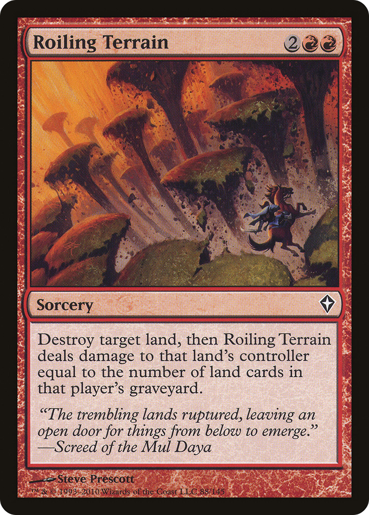 Roiling Terrain (WWK) 88 - WZRD TCG