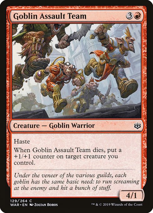 Goblin Assault Team front