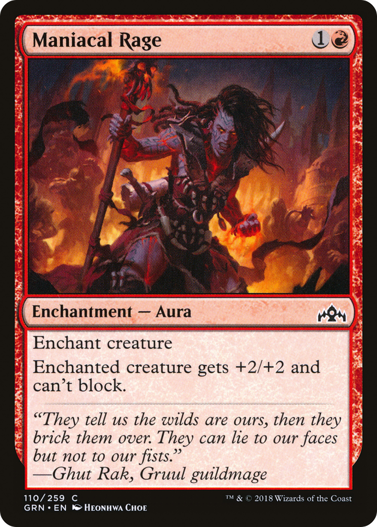 Maniacal Rage (GRN) 110 - WZRD TCG