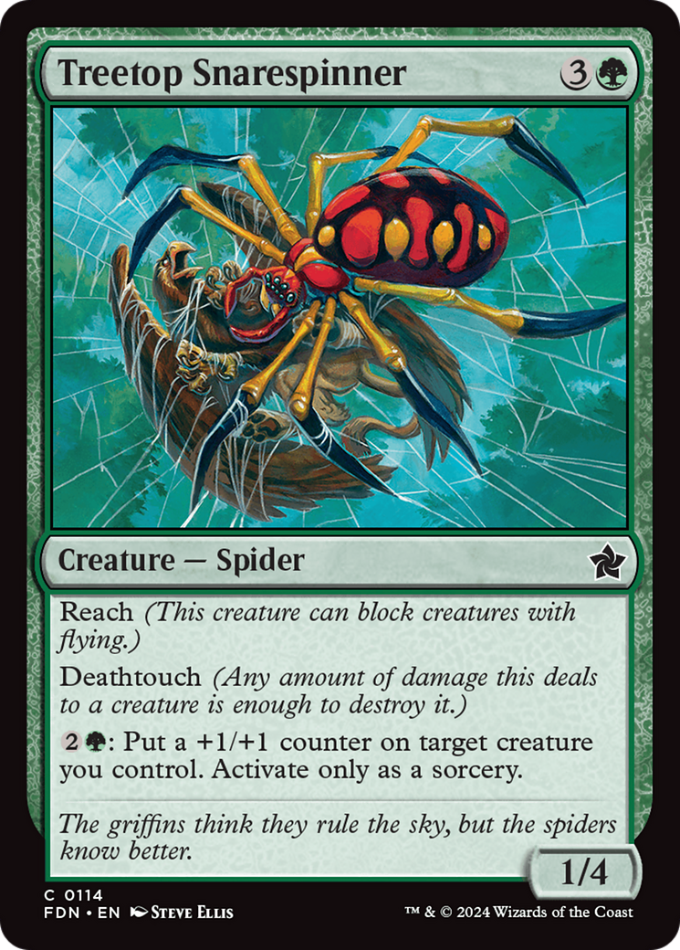 Treetop Snarespinner (FDN) 114 - WZRD TCG