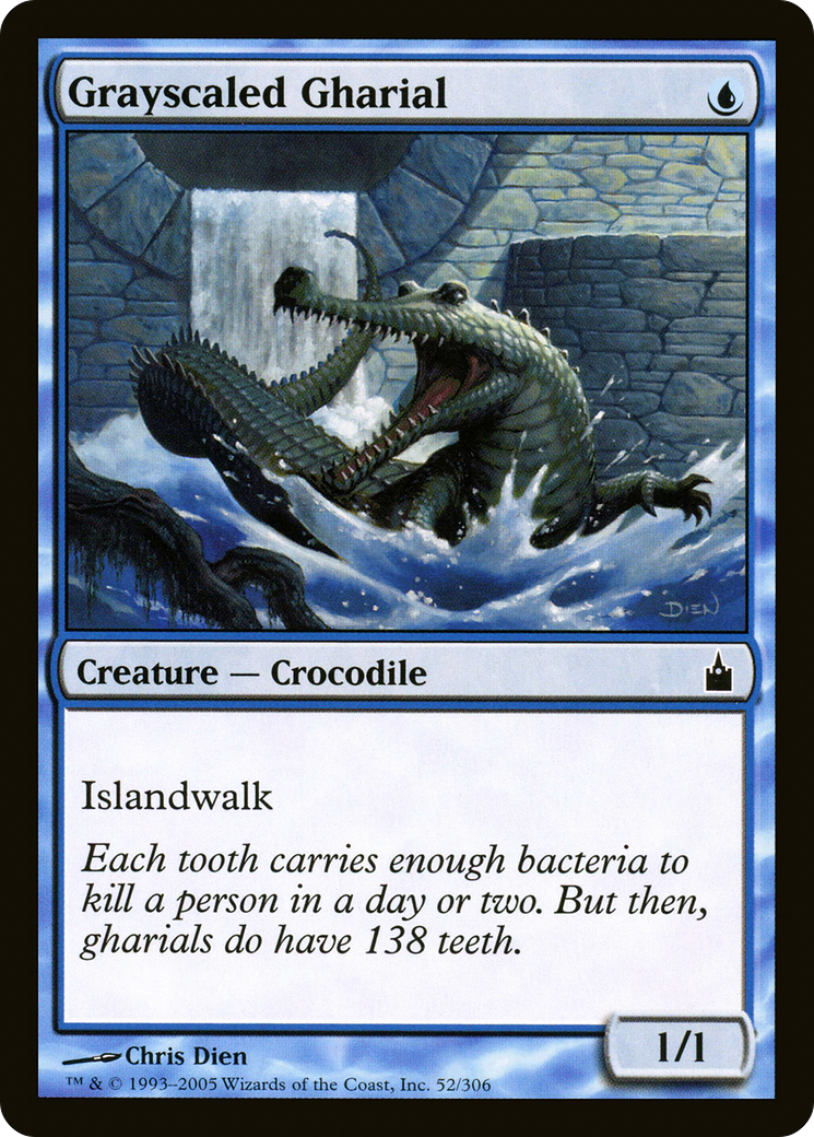 Grayscaled Gharial (RAV) 52