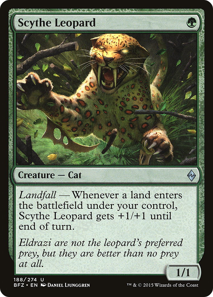 Scythe Leopard (BFZ) 188 - WZRD TCG