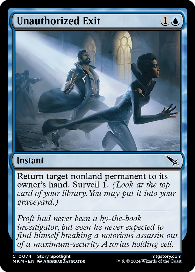 Unauthorized Exit (MKM) 74 - WZRD TCG