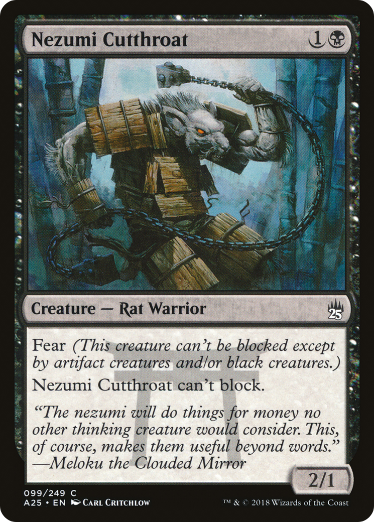 Nezumi Cutthroat (A25) 99 - WZRD TCG