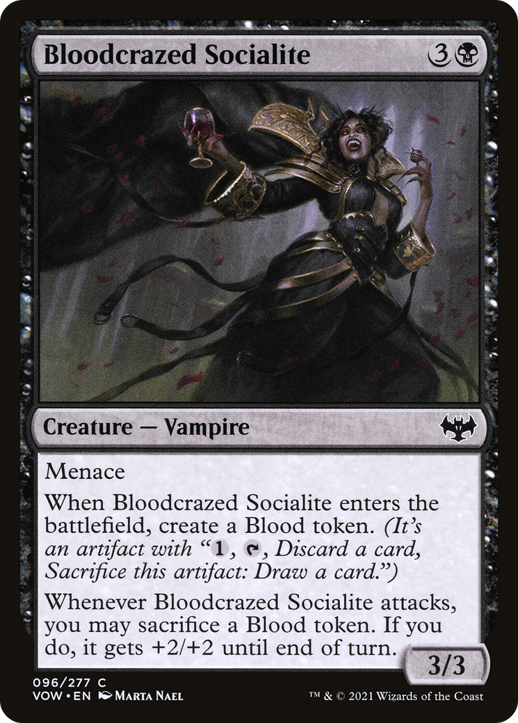 Bloodcrazed Socialite (VOW) 96 - WZRD TCG