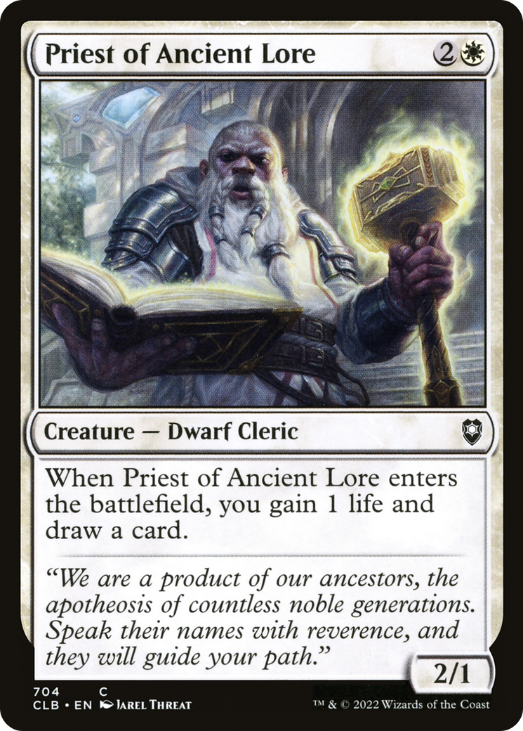 Priest of Ancient Lore (CLB) 704