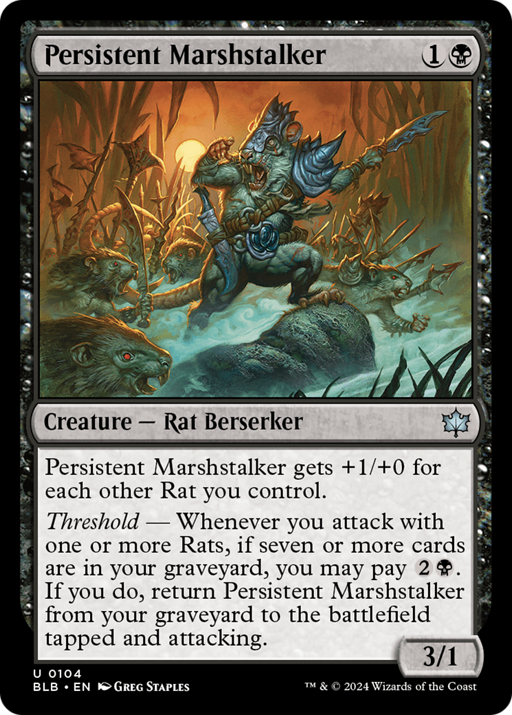 Persistent Marshstalker (BLB) 104 - WZRD TCG