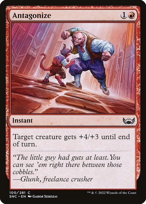 Antagonize front