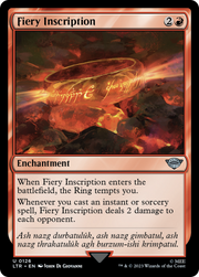 Fiery Inscription (LTR) 126