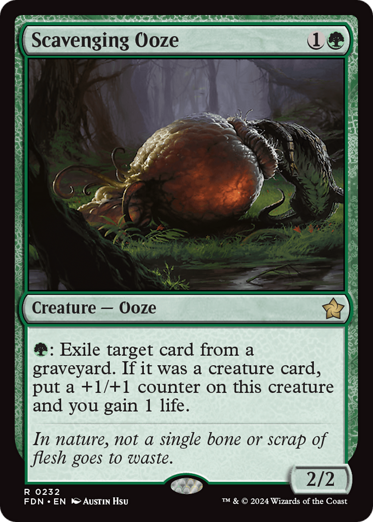 Scavenging Ooze (FDN) 232 - WZRD TCG