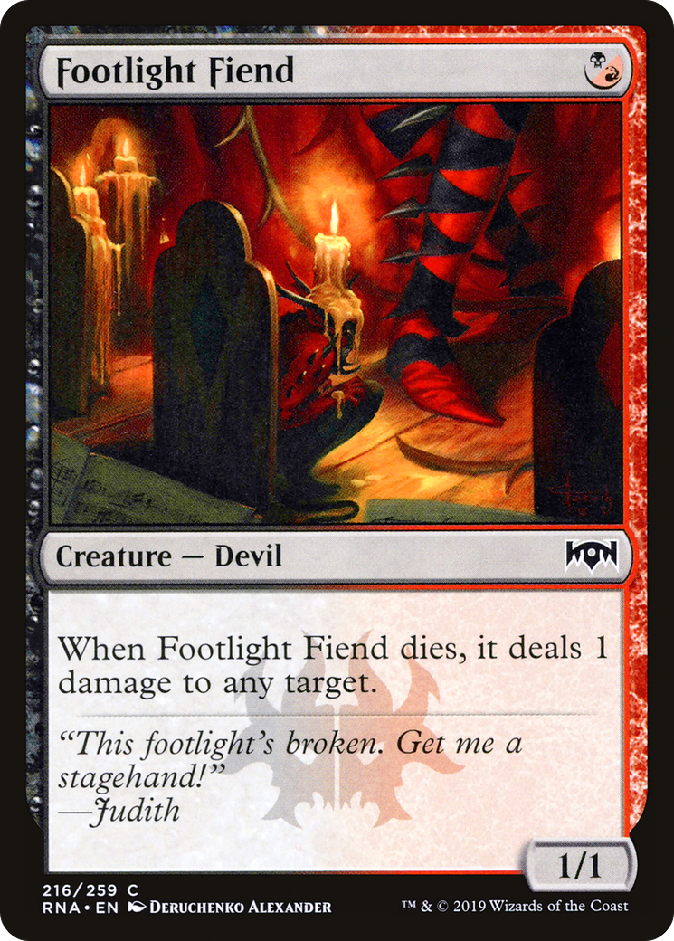 Footlight Fiend (RNA) 216 - WZRD TCG