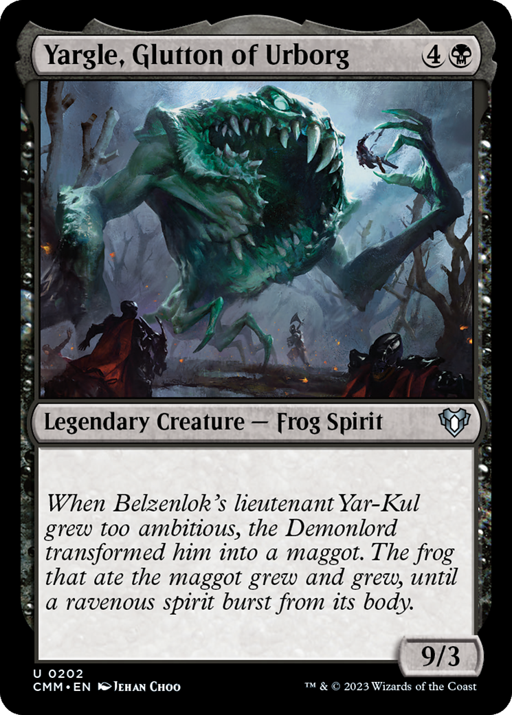 Yargle, Glutton of Urborg (CMM) 202 - WZRD TCG