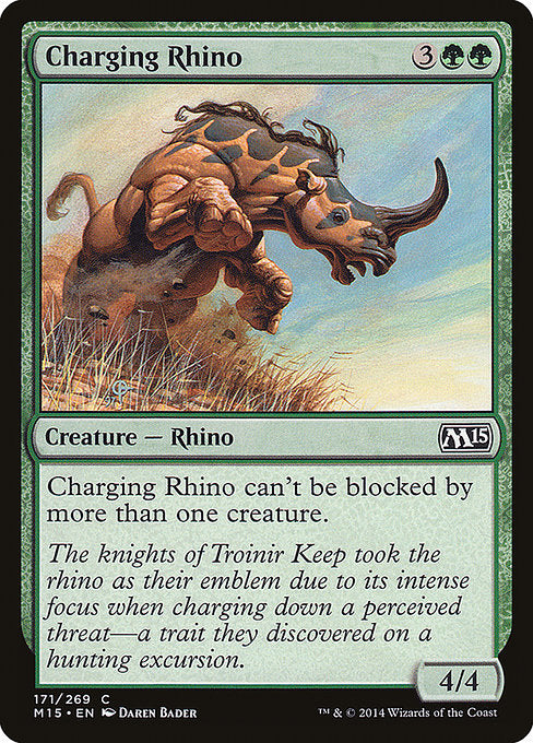 Charging Rhino front