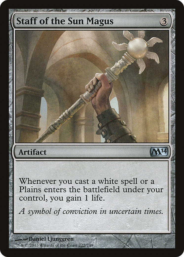 Staff of the Sun Magus (M14) 222 - WZRD TCG