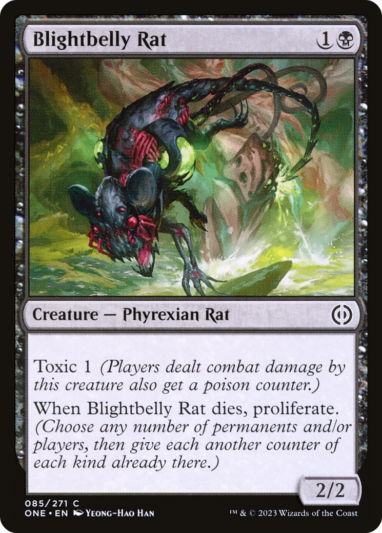 Blightbelly Rat (ONE) 85 - WZRD TCG