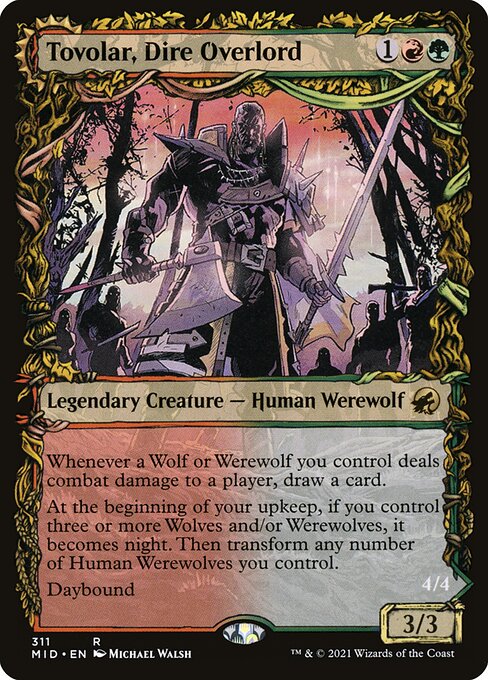 Tovolar, Dire Overlord // Tovolar, the Midnight Scourge front