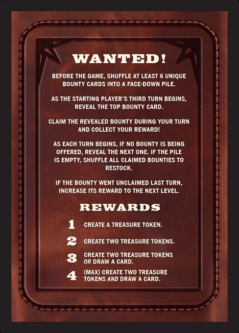 Bounty: The Outsider // Wanted! back
