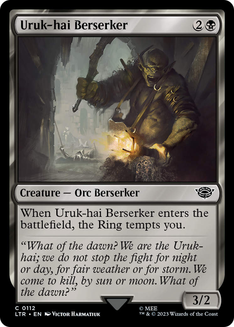 Uruk-hai Berserker (LTR) 112 - WZRD TCG