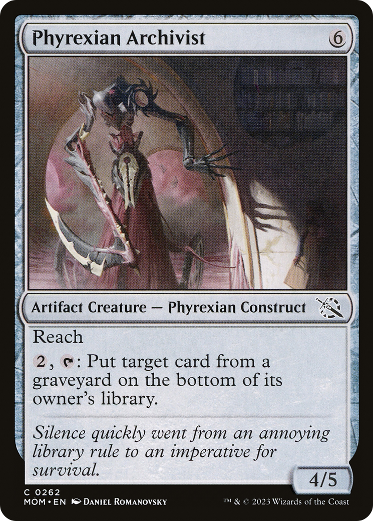 Phyrexian Archivist (MOM) 262 - WZRD TCG