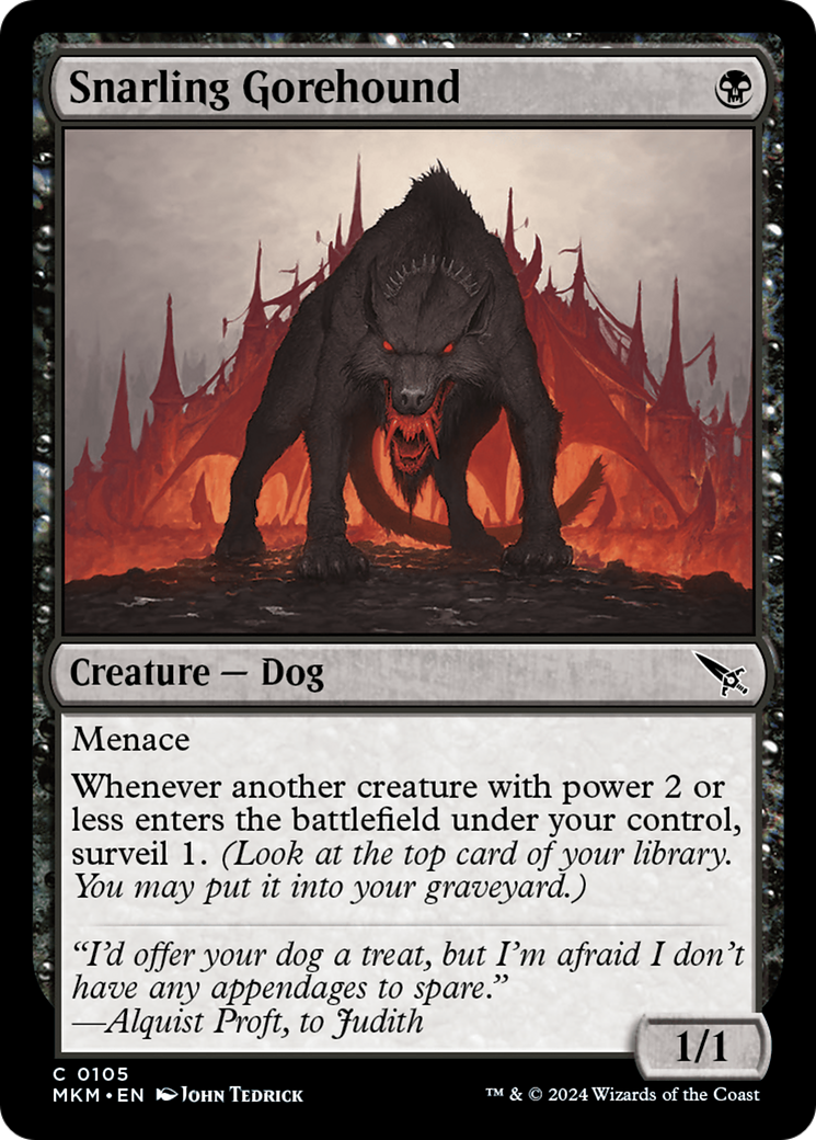 Snarling Gorehound (MKM) 105 - WZRD TCG