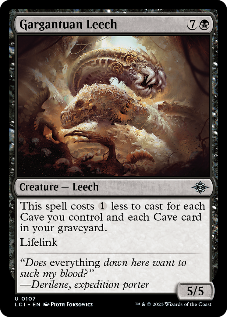 Gargantuan Leech (LCI) 107 - WZRD TCG