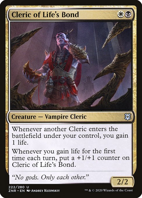 Cleric of Life's Bond front