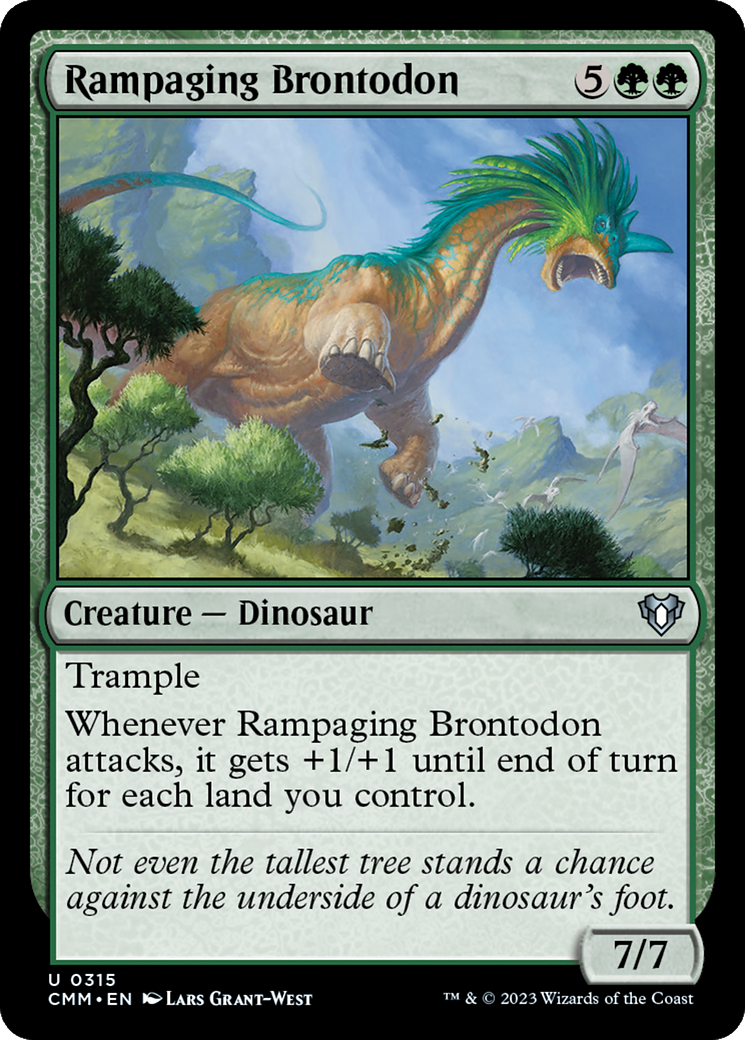 Rampaging Brontodon (CMM) 315 - WZRD TCG
