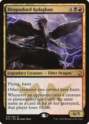 Dragonlord Kolaghan,, 218, Lightly Played, Normal