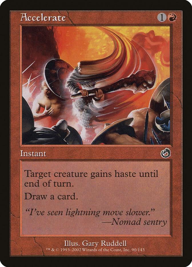Accelerate,, 90, Near Mint, Foil