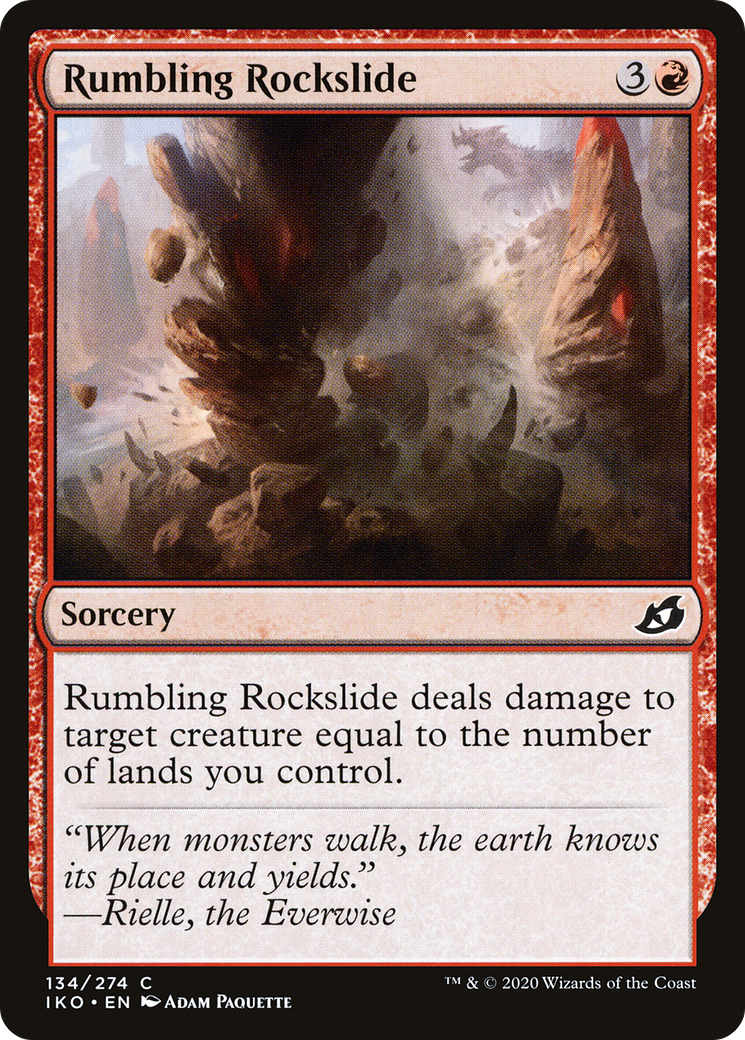 Rumbling Rockslide (IKO) 134 - WZRD TCG